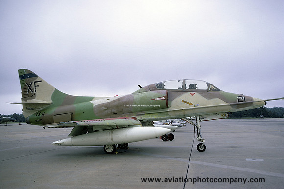 US Navy VX-4 Douglas TA-4J Skyhawk 152853/XF-21 (1973)