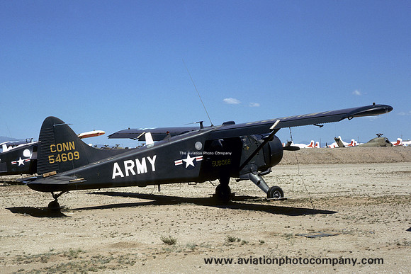 US Army DHC U-6A 55-4609 stored at MASDC Davis Monthan (1977)