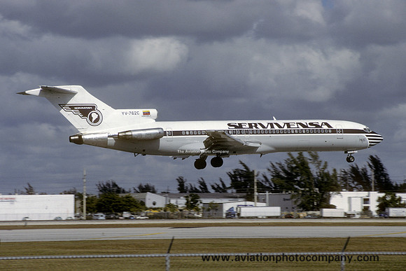 Servivensa Boeing 727-2D3(A) YV-762C at Miami (1992)