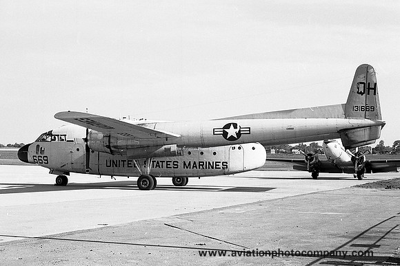 US Marines VMGR-234 Fairchild C-119F Flying Boxcar 131669/QH (1973)