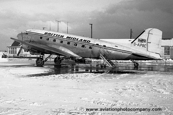 British Midland Douglas C-47 Dakota G-APBC (1964)