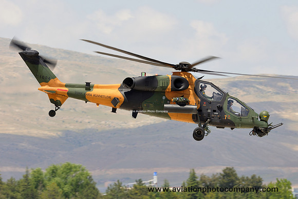 Turkish Army 1 THB TAI T-129A 13-1004 at Anatolian Eagle (2015)