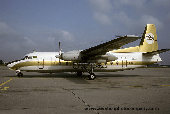 Libyan Arab Airlines Fokker F-27-600 5A-DBT (1991)