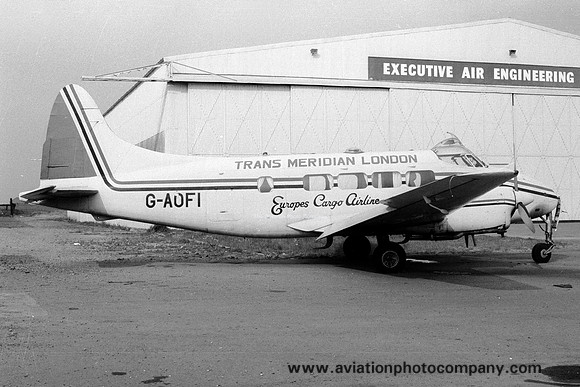Trans Meridian London De Havilland Dove G-AOFI (1971)