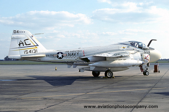 US Navy VA-75 Grumman A-6E Intruder 154131/AC-504 (1976)