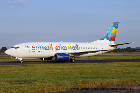 Small Planet Airlines Boeing 737-300 LY-FLH at Manchester (2015)