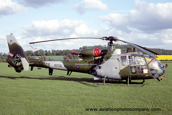 Royal Marines 3 CBAS Westland Gazelle AH.1 XZ776 at Middle Wallop (1992)