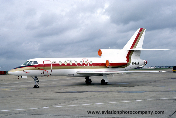 Jordanian Government Dassault Falcon 50 JY-HAH at Heathrow (1981)