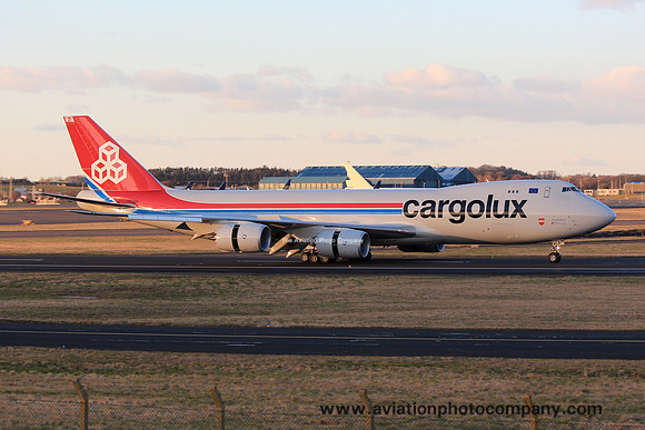 Cargolux Boeing 747-8F LX-VCA at Prestwick (2013)
