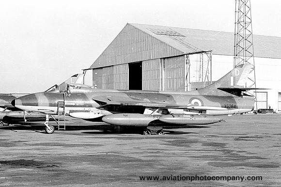 RAF 4 Squadron Hawker Hunter FGA.9 XG264/D at RAF Luqa (1970)