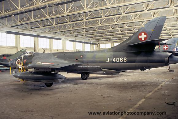 Ex Swiss Air Force Hawker Hunter F.58 J-4066/G-BXNZ at Scampton (2000)