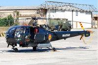 Belgian Navy 40 Squadron Sud Alouette III M-2 at Malta Luqa (2009)
