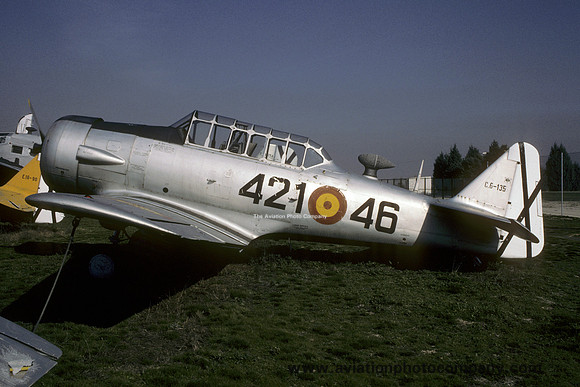 Spanish Air Force North American T-6G Texan C6-135/421-46 at the Spanish Air Force Museum (1987)