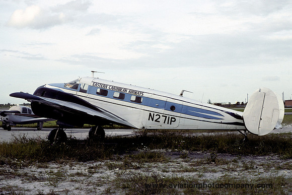 Eastern Caribbean Airways Beech C-45 N271P (1981)