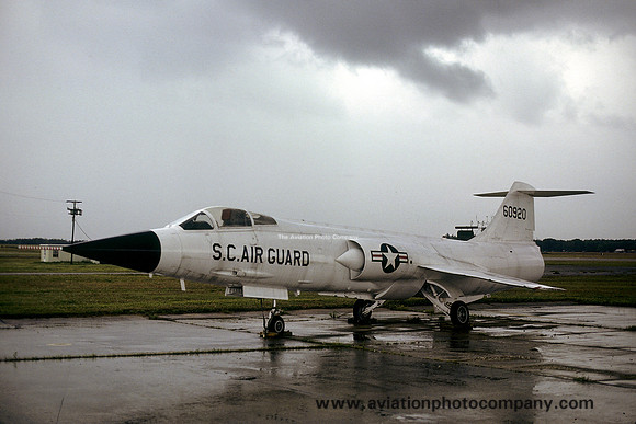 USAF South Carolina ANG Lockheed F-104C Starfighter 56-0920 displayed at McEntire AFB (1979)