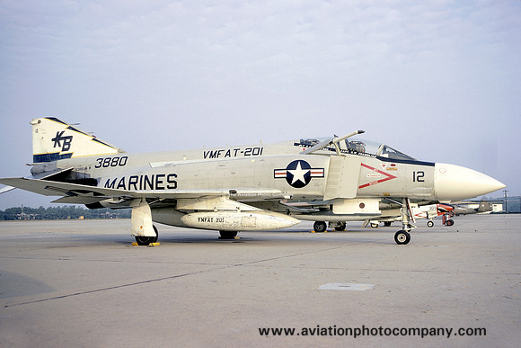 USMC VMFAT-201 McDonnell F-4J Phantom 153880/KB-12 (1973)