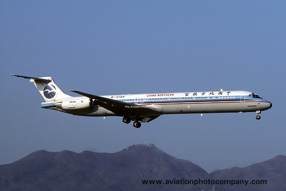 China Northern McDonnell Douglas MD-82 B-2148 at Hong Kong (1994)