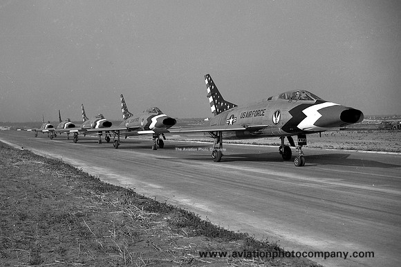 USAF 36 TFW Skyblazers North American F-100C Super Sabre 54-2009