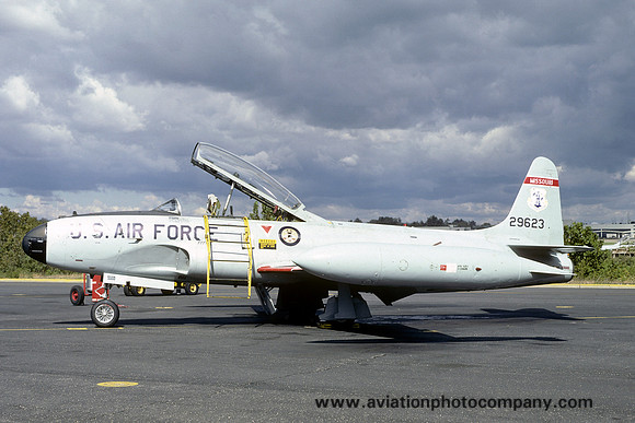 USAF Missouri ANG 110 TFS Lockheed T-33A 52-9623 (1977)