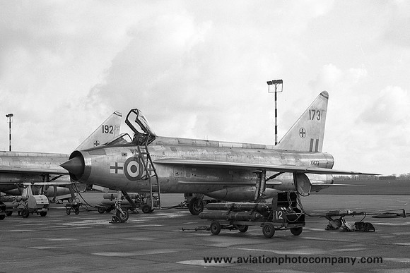 RAF 226 OCU 145 Squadron English Electric Lightning F.1A XM173 at RAF Coltishall (1968)