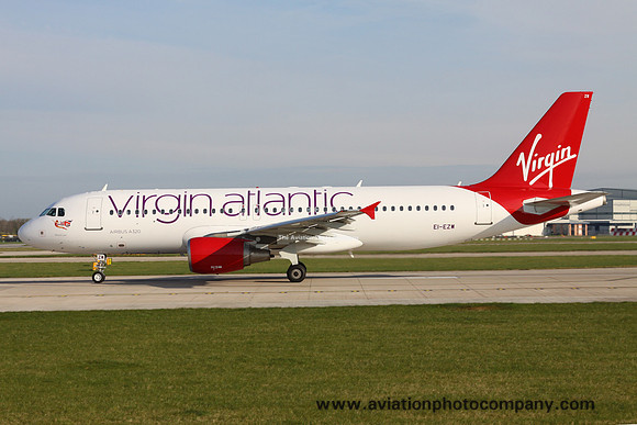 Virgin Atlantic Airbus A320-200 EI-EZW at Manchester (2013)