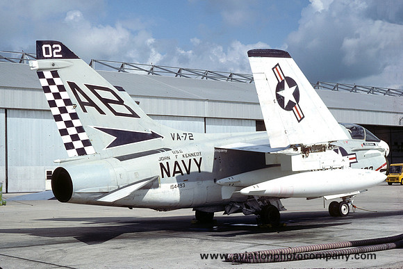 US Navy VA-72 LTV A-7B Corsair 154493/AB-402 (1976)