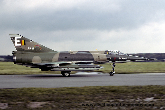Belgian Air Force 2 Wing 2 Sml Dassault Mirage 5BA BA-60/E (1980)