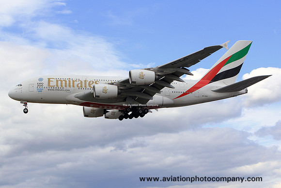Emirates Airbus A380-800 A6-EDU at London Heathrow (2015)