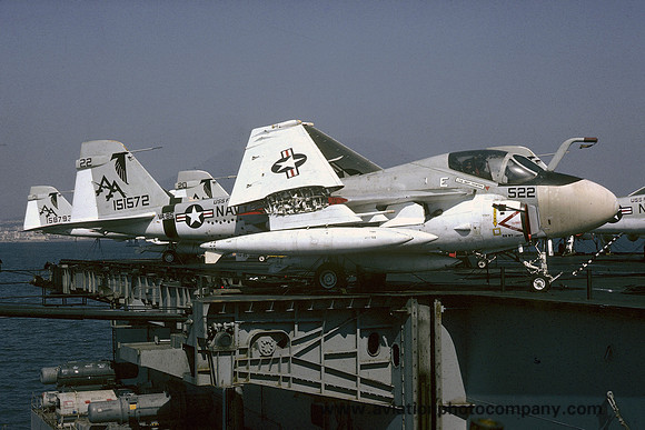 US Navy VA-85 Grumman KA-6D 151572/AA-522 on board USS Forrestal (1975)