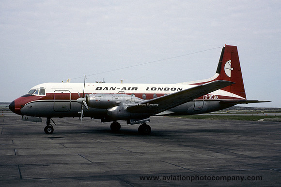 Dan Air London Hawker Siddeley HS.748 G-BEBA (1978)