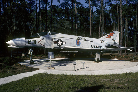 USMC VMFA-251 McDonnell F-4N Phantom 152270 displayed at MCAS Beaufort (1999)