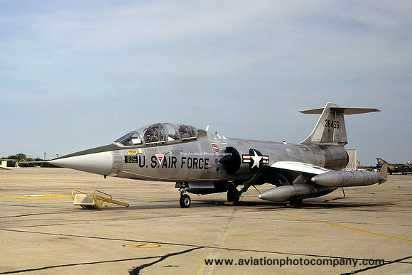 USAF 58 TFTW 69 TFTS Lockheed TF-104G Starfighter 63-8455 (1979)