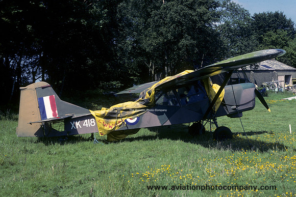 Auster AOP.9 XK418 with the Second World War Aviation Preservation Society (1981)