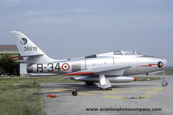 Italian Air Force 8 Stormo Republic F-84F 36619/8-34 (1986)