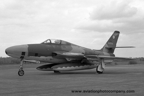 USAF Michigan ANG 107 TRS Republic RF-84F 52-7374 (1971)