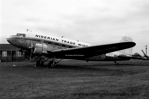 Nigerian Trade Wings Douglas C-47 Dakota G-AMZS (1972)