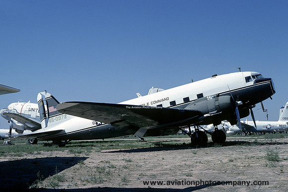 US Army Missile Command Douglas C-47H Dakota 45-0972 at MASDC Davis Monthan (1978)
