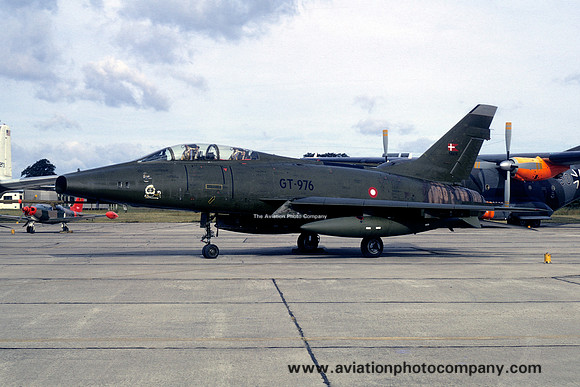 Danish Air Force Eks 730 North American F-100F Super Sabre GT-976 (1974)