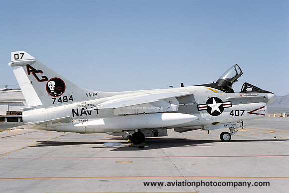 US Navy VA-12 LTV A-7E 157484/AG-407 (1975)