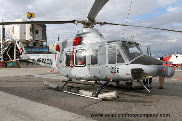 Colombian Navy Bell 412EP ARC227 at F-Air Rio Negro (2015)