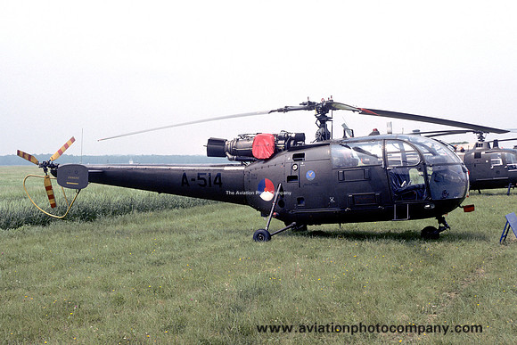 Dutch Air Force 300 Squadron Sud Alouette III A-514 (1978)