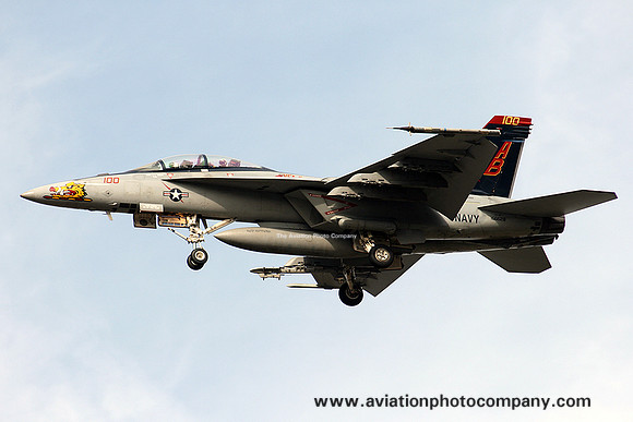 US Navy VFA-11 McDonnell Douglas F/A-18F Super Hornet 166628/AB-100 at NAS Oceana (2012)