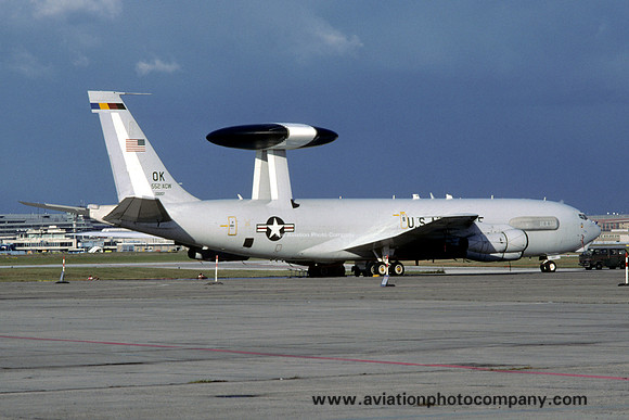 USAF 552 ACW Boeing E-3C Sentry 82-0007/OK at Rhein Main (1998)
