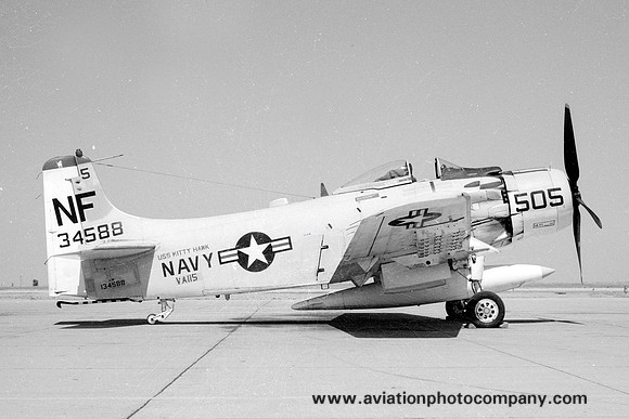 USN VA-115 Douglas A-1H Skyraider 134588/NF505 (1966)