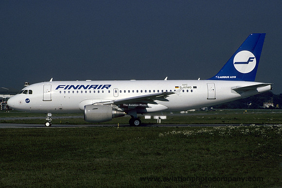 Finnair Airbus A319-100 D-AVWG at Hamburg (1999)