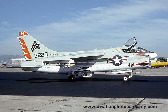 USN VA-304 LTV A-7A 153229/ND414 (1975)