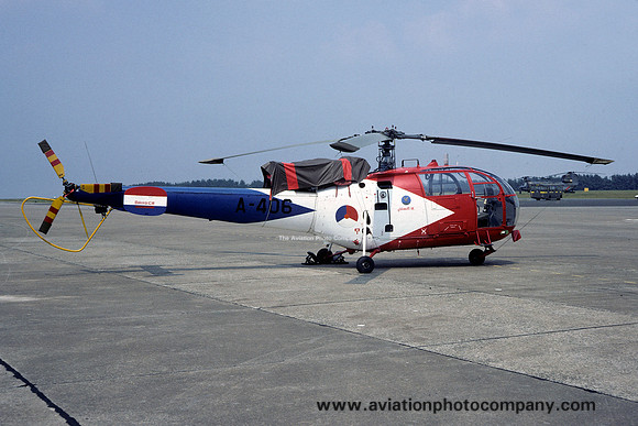 Dutch Air Force Grasshoppers Sud Alouette III A-406 (1983)