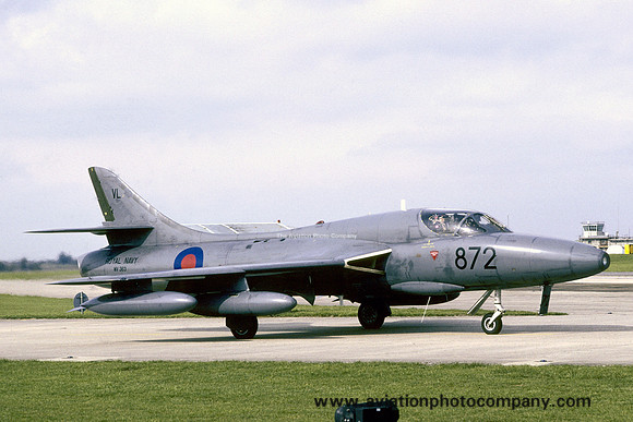 Royal Navy FRADU Hawker Hunter T.8 WV363/VL872 (1990)