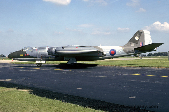 RAF 231 OCU English Electric Canberra T.4 WJ874 stored at RAF Wyton (1992)