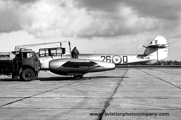 RAF 202 AFS Gloster Meteor T.7 WA736